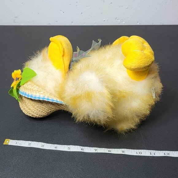 PBC International Duck with Straw Hat Flower Easter Duckling Home NON WORKING - Picture 8 of 9